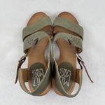 Miz Mooz Miz‎ Mooz New York City Cienna Sage Green Leather Cutout Ankle Strap Sandals 9.5 Photo 8