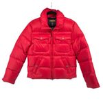 Ralph Lauren RUGBY Red RLFC Down Feather Puffer Coat Jacket Women’s Large Photo 13