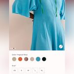 Free People NEW!  Free-est MONA Shorts Romper Size Medium TROPICAL BLUE Turquoise Photo 5