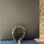 NWT Vera Wang Simply Vera Crystal Chain Ring Silver Photo 4