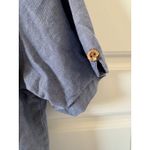 Vintage Bobbie Brooks Embroidered Patchwork Floral Stitched Button Top sz M Boho Blue Size M Photo 11