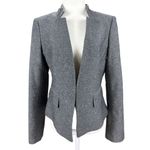 Ann Taylor  Womens Blazer Jacket Size 8 Gray Tweed Work Office Career Long Sleeve Photo 1