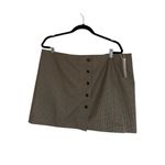 Mango NWT MNG X houndstooth Mini Skirt Button Detail Chic & Modern XL Photo 9