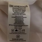 BLANK NYC  Cream Tan Full Zip Faux Leather Trim Teddy Fleece Sherpa Jacket Size M Photo 3