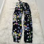 ASOS Casual Pants Dark Gray Floral Photo 4