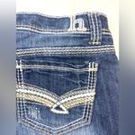 Hydraulic  7/8 Accent Stitched Blue Jean Denim  Shorts Photo 2