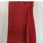 Cache Red Shimmer Sparkle Ruffle Gown Y2K New Size 2 Photo 2