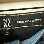 NWT New York & Company High Rise Skinny Jeans in Light & Indigo Wash Size 18 Blue Photo 3