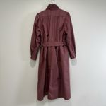 London Fog Vintage  Womens Trench Overcoat Sz 10R Pockets Mauve Lined Photo 4