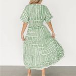 Baltic Born  Kimono Midi Dress Green Print NWT Size XL Photo 9