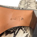 Schutz  Analeah Neutral Snakeskin Leather Knee High Block Heel Boots Size 8.5 Photo 10