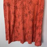 Toad & Co Rosemarie Organic Cotton A-Line Empire Waist Dress Orange Floral Photo 2