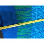Liz Claiborne VTG Women’s Sweater Sz M Chunky Knit Blue GREEN GEOMETRIC Photo 11