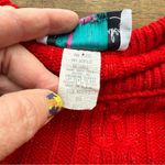 Diane Von Furstenberg Women’s  The Color Authority Vtg Red Pullover Sweater 1X 2X Photo 6