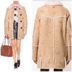 Coach  Shearling Drifter Coat Floral Embroidered Runway  EUC Photo 3