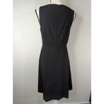 Theory  Black Squared Neck Dress Women's Size 8  Academia Preppy Casual Photo 5