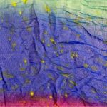 Multicolor Handmade Green & Purple Stripe Tassel Scarf Womens One Size Photo 8