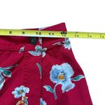Vintage 90s LizWear Womens 2P Petite Red Floral Cotton Skort Skirt Shorts Size 2 Photo 4