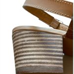 Lucky Brand  Gewel Nubuck Cobblestone Leather Block Heel Slingback Sandals size 9 Photo 6