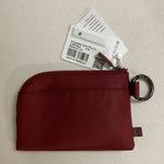 Lululemon  NWT Clippable Card Pouch Burgundy Wristlet Photo 5