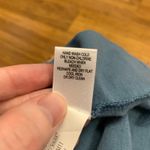 Banana Republic  Womens Top Blue Cap Sleeve Ruffle V Neck Blouse Size Small VNeck Photo 5