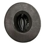 HAT MEXICAN Artisanal Hand Painted Fedora Floral Sombrero Panama Bohemian Black Photo 7