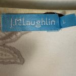 J. McLaughlin Catalina Cloth Signature Tee in Sand Gold Tigris Blossom Large Photo 11