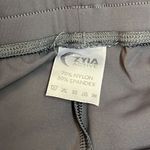 Zyia Joggers Large Gray Peak Zipper Ankle Casual Gym Fitted Drawstring C34 Photo 2
