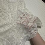 Frederick's of Hollywood Frederick’s Of Hollywood White Floral Lace Romper Lingerie Sz L Large Photo 6