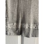 Generation Love  Women's‎ Small Gray Eyelet Floral Long Sleeve SOFT Blouse Fall Photo 6