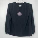 Ava & Viv BLACK DOTTED DESIGN VNECK LIGHTWEIGHT 2X Photo 0