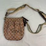 Coach Crossbody Purse Medium Signature C Rose Gold Metallic Chain Strap Y2K Photo 0