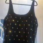 Swimsuits For All STUDDED TRAPEZE SWIM DRESS swimsuit plus size 26 black gold Photo 7