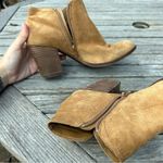 Alex Marie Women’s Shoes Brown Suede Heel Booties Size 9 Photo 5