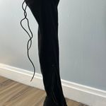 Knee High Black Suede Boots Size 8.5 Photo 1