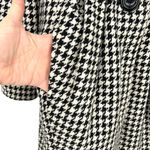 bitten by Sarah Jessica Parker Houndstooth Coat Black White Size Medium Photo 3