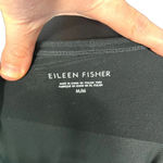Eileen Fisher  Long‎ Sleeve Jersey Colorblock Dress Black Gray Size Medium Photo 6