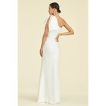 Sachin + Babi  Aubrey Ivory Satin Crepe Bow Shoulder Formal Gown Size 2 Photo 2