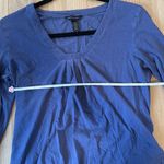 Banana Republic  Womens Cotton vintage Top Sz Medium Purple Long Sleeve Slim Fit Photo 4