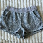 Aerie Cozy Gray Sherpa Shorts Photo 0