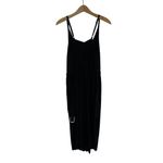 Cacique  Black Jumpsuit 14 16 Wide Leg Spaghetti Strap Stretchy Photo 3