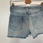 PTCL Womens Light Wash Denim Mid Rise Cut Off Fray Hem Jean Shorts 24 Blue Photo 10