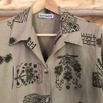 Briggs New York BRIGGS mock layered printed short sleeve blouse Photo 2