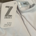 Zoozatz College Corner Michigan State University White Crop Tank Large NEW Photo 3