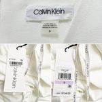 Calvin Klein NWT Off White Ribbon-Trim A-Line Knee Length Dress Women’s Size 6 Photo 12