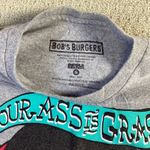 Ripple Junction Bob's Burgers Tina Belcher Your Ass is Grass Graphic Crop T-Shirt Gray Photo 2