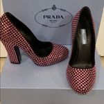 Prada New In Box Pink Crystal Round Toe Pumps Sz 7 Photo 1