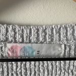 Free People  FP Beach Gray V-Neck Sleeveless Sweater Vest Oversized Tight Knit M Photo 4