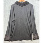 Soft Surroundings Womens 1X Gray Long Sleeve Top Sweater Tunic Photo 6