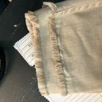 Chico's Crop Jeans 16 So Slimming Girlfriend Slim Leg Capri High Rise Fringe Hem Photo 7